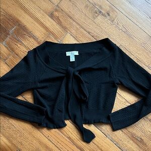 Lord & Taylor Black Knit Top